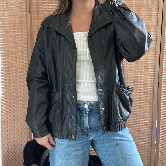 Vintage leather jacket - Picture 4 of 7